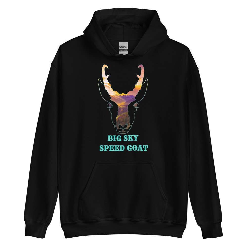 Big Sky Antelope Speed Goat Unisex Hoodie