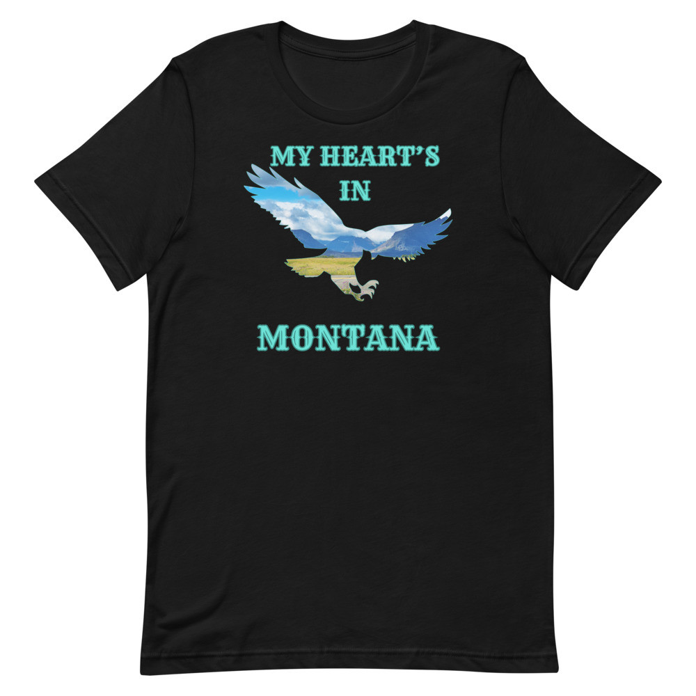 My Heart's In Montana Eagle Unisex t-shirt