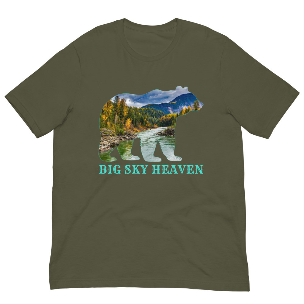 Big Sky Heaven Bear Unisex t-shirt