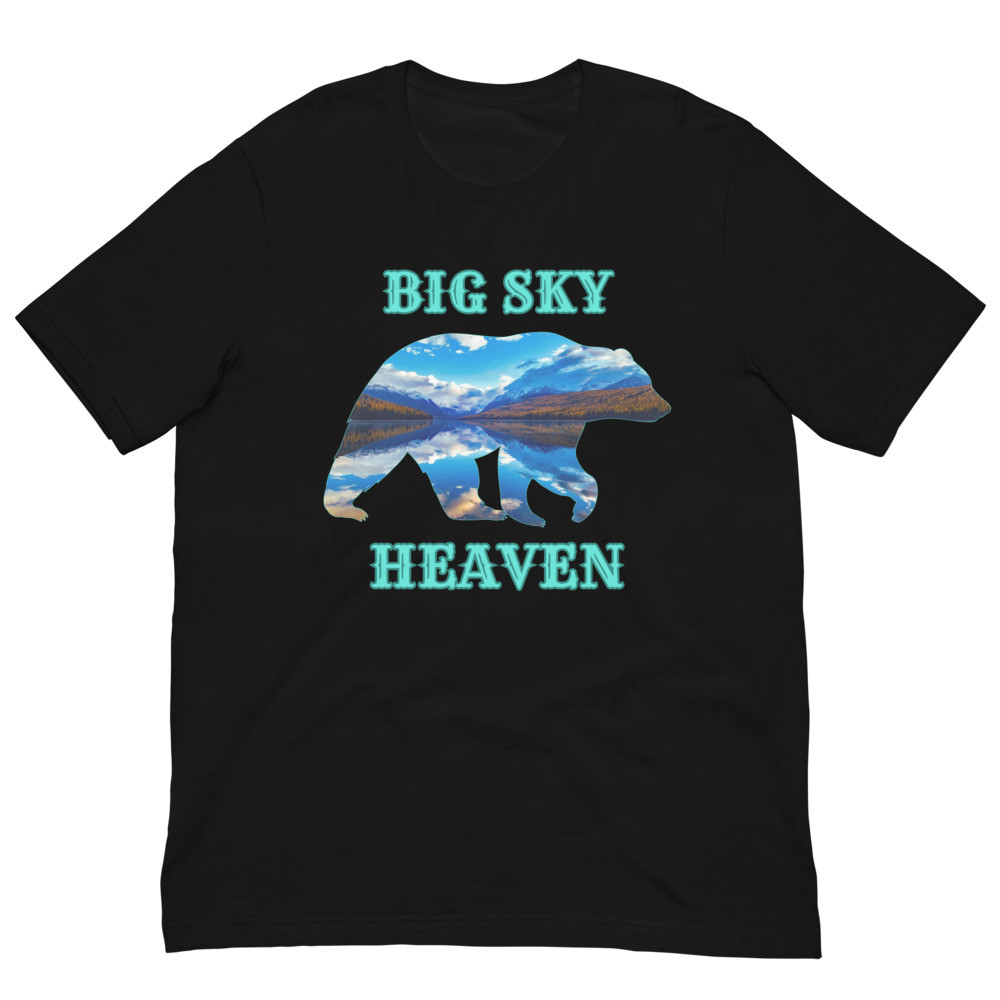 Big Sky Heaven - Original Bear Walking BBQ Unisex T-Shirt