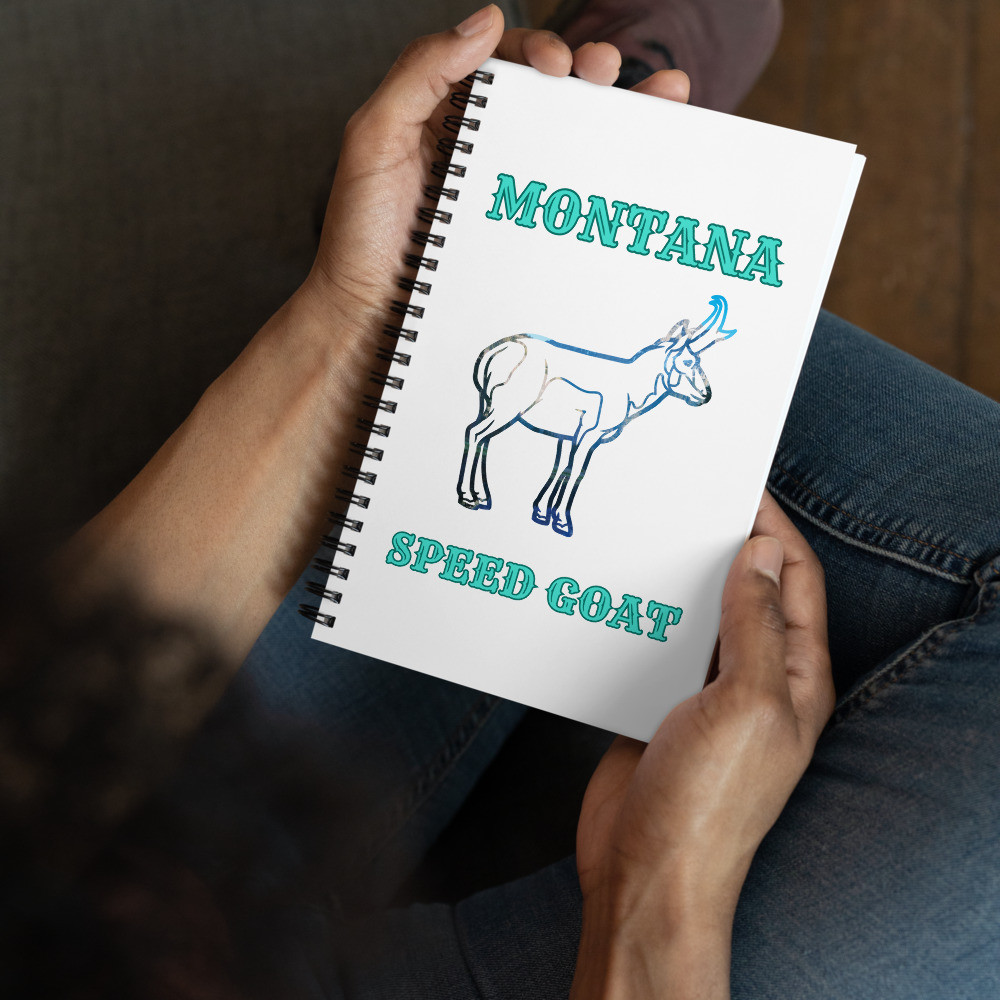 Montana Antelope Speed Goat notebook