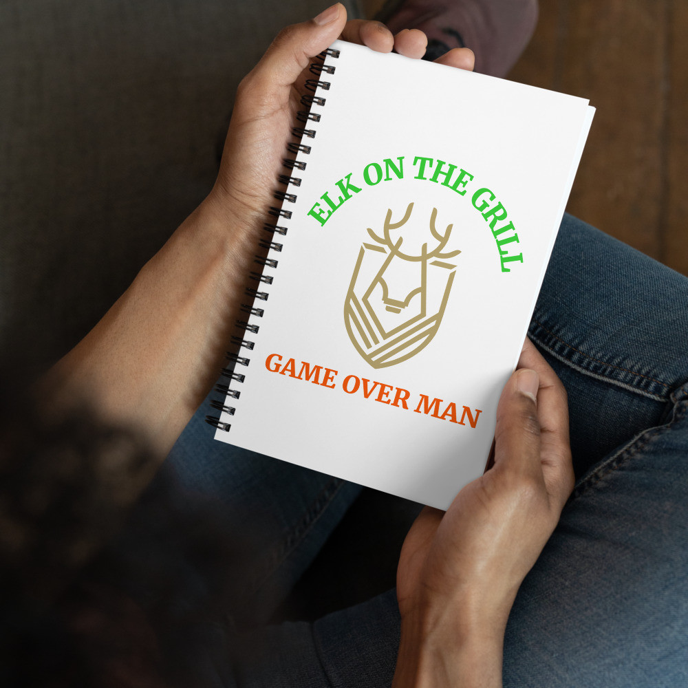 Elk On The Grill Spiral notebook