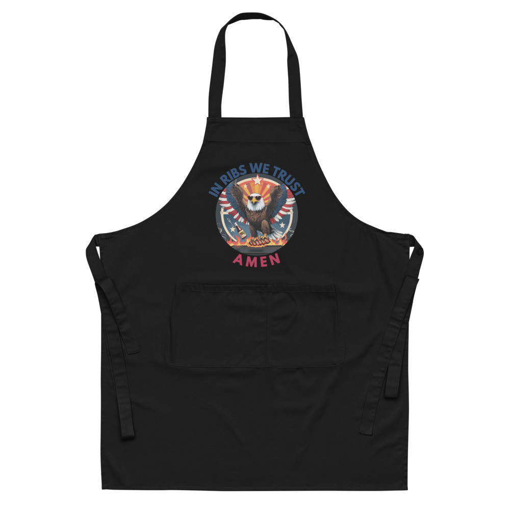 In Ribs We Trust Amen Organic cotton apron