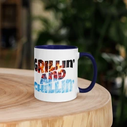BBQ Grillin' And Chillin'  Mug with Color Inside