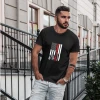 BBQ USA Flag - Blk shirt mockup 2Unisex T-Shirt
