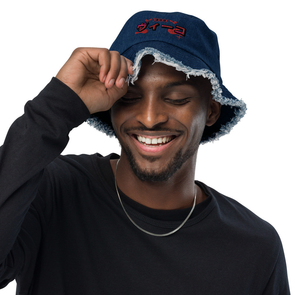 Distressed vicco bucket hat