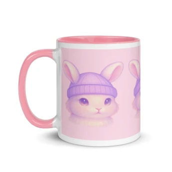 Dreamy Pink Bunny  - Colour Mug
