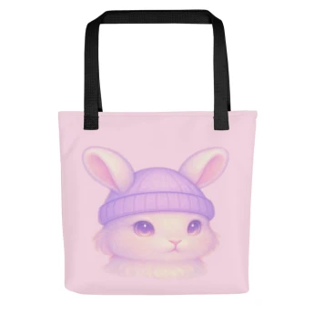 Dreamy Pink Bunny - Tote Bag - Pink