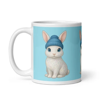 Rabbit Blue Beanie - Mug