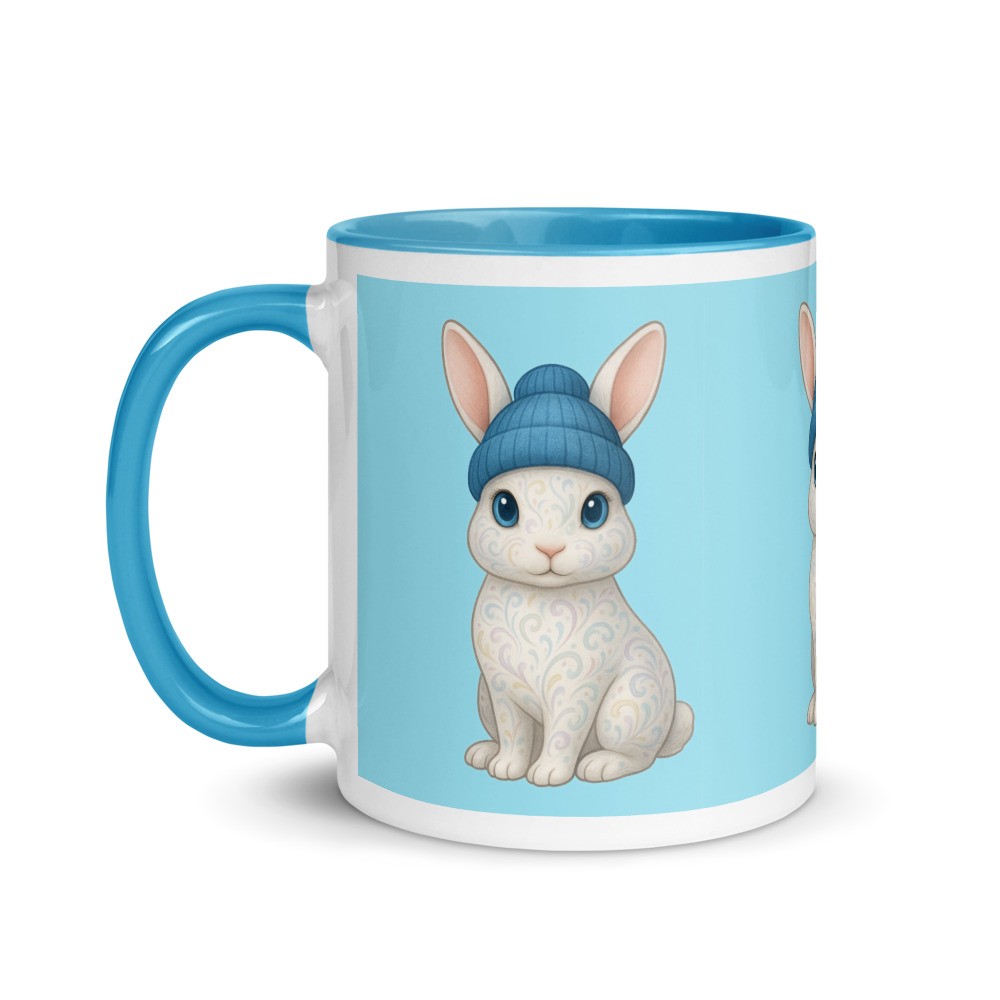 Rabbit Blue Beanie - Mug Blue