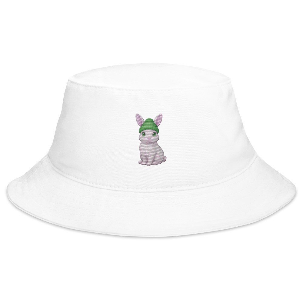 Rabbit Green Beanie - Bucket Hat - Custom Embroidery