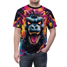 Godzilla Unisex AOP Cut & Sew Tee