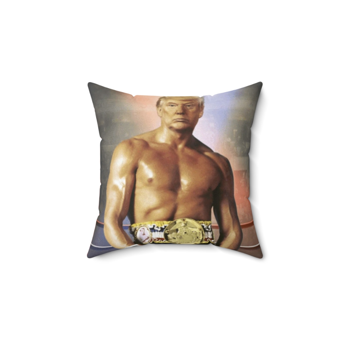 Donald J TRUMP 2024 as Rocky Spun Polyester Square Pillow