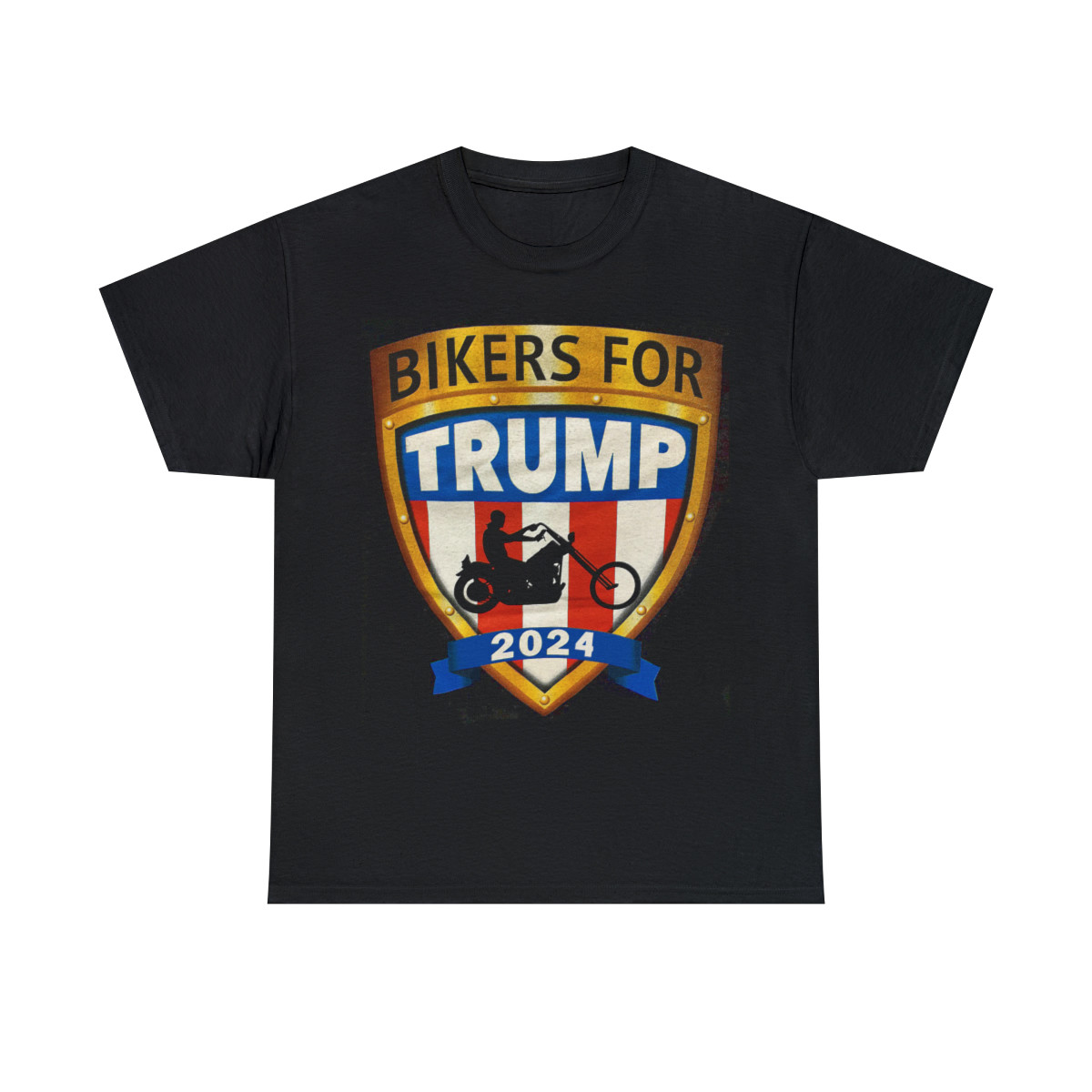 Bikers For Trump 2024 Unisex Heavy Cotton Tee