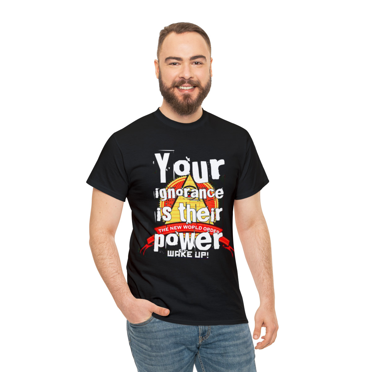 Your Ignorance is Their Power Wake Up NWO unisex Short Sleeve Tee