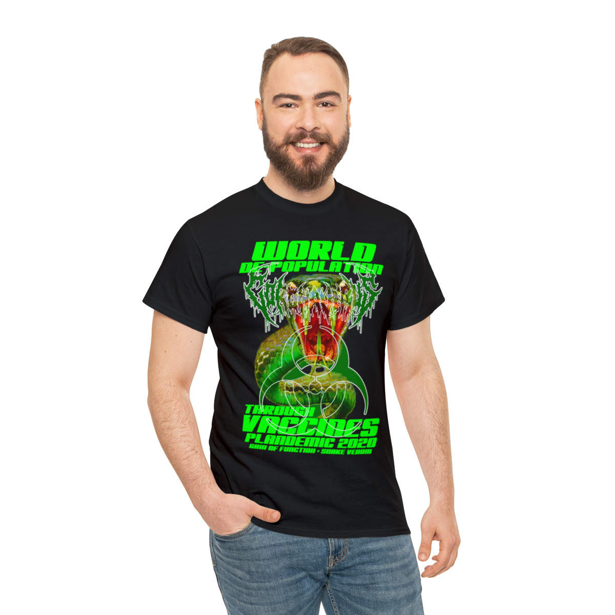 Depopulation Through Vaccines unisex Short Sleeve Tee