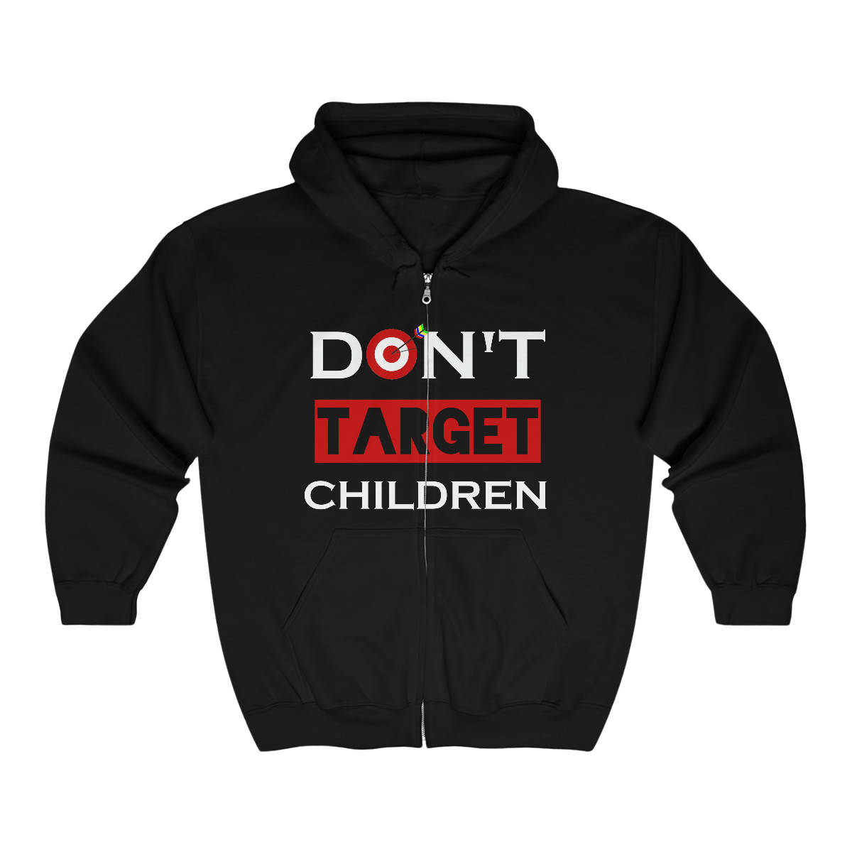 Don't TARGET Children  Unisex Heavy Blend™ Full Zip Hooded Sweatshirt