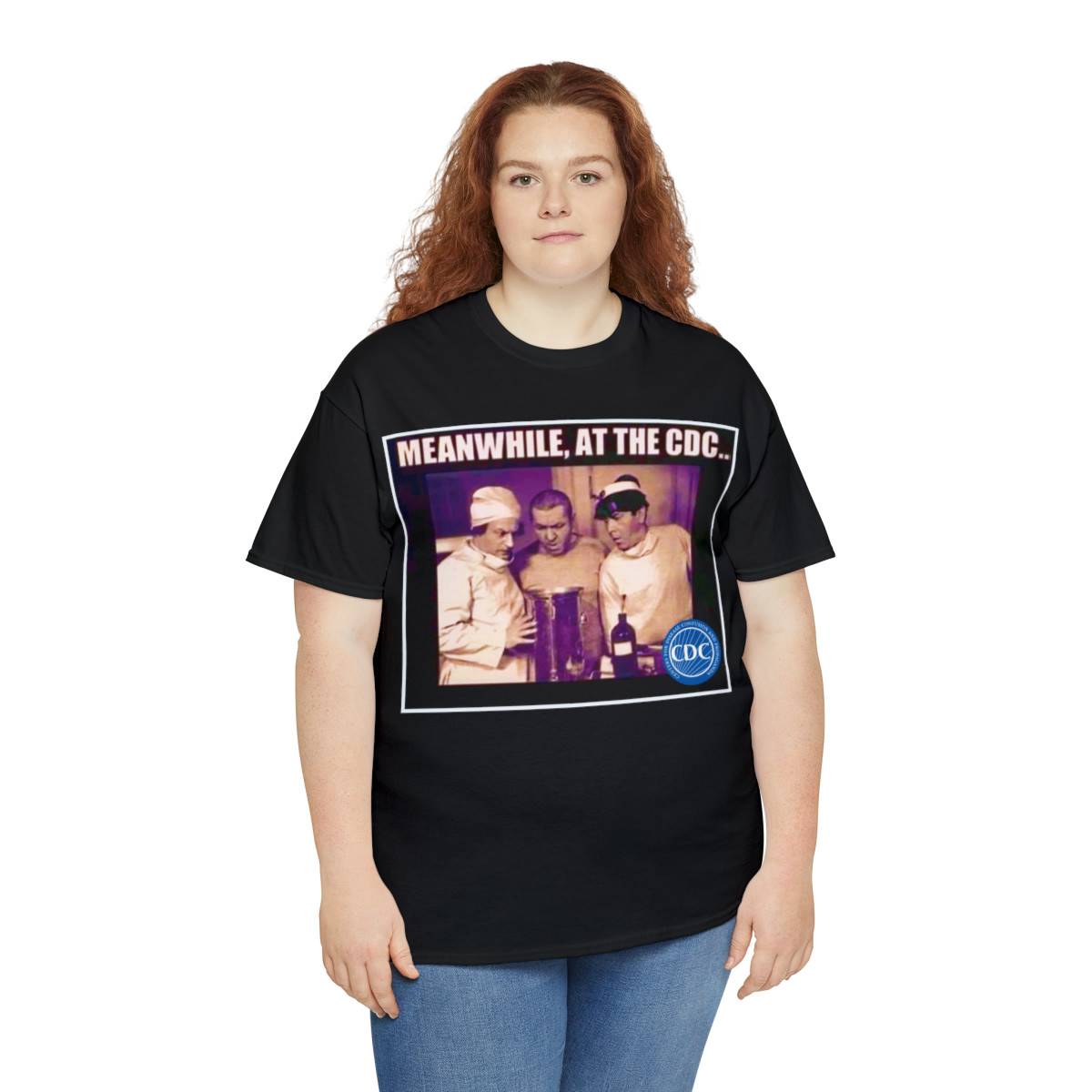 Meanwhile at the CDC Stooges Sleeve Tee