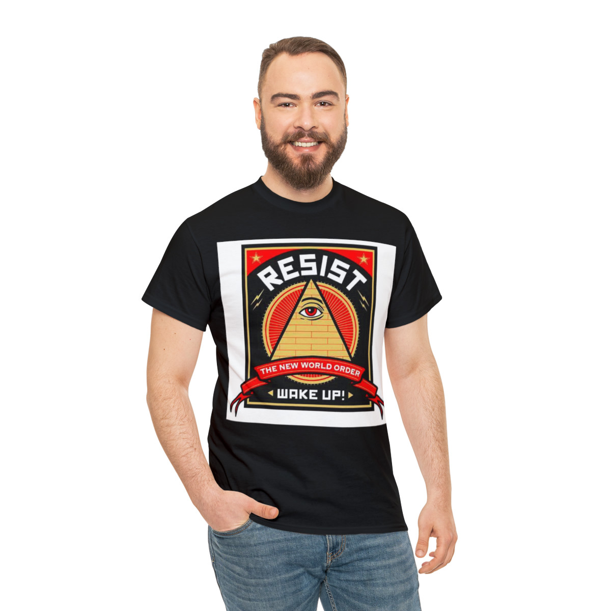 Resist The New World Order Men's Short Sleeve Tee