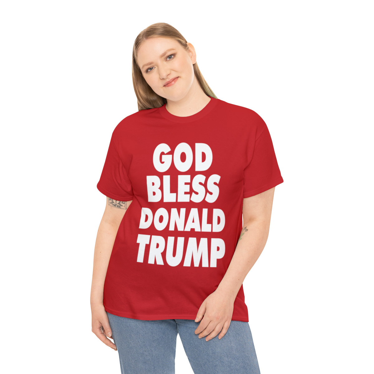 God Bless Donald Trump Men's Short Sleeve Tee