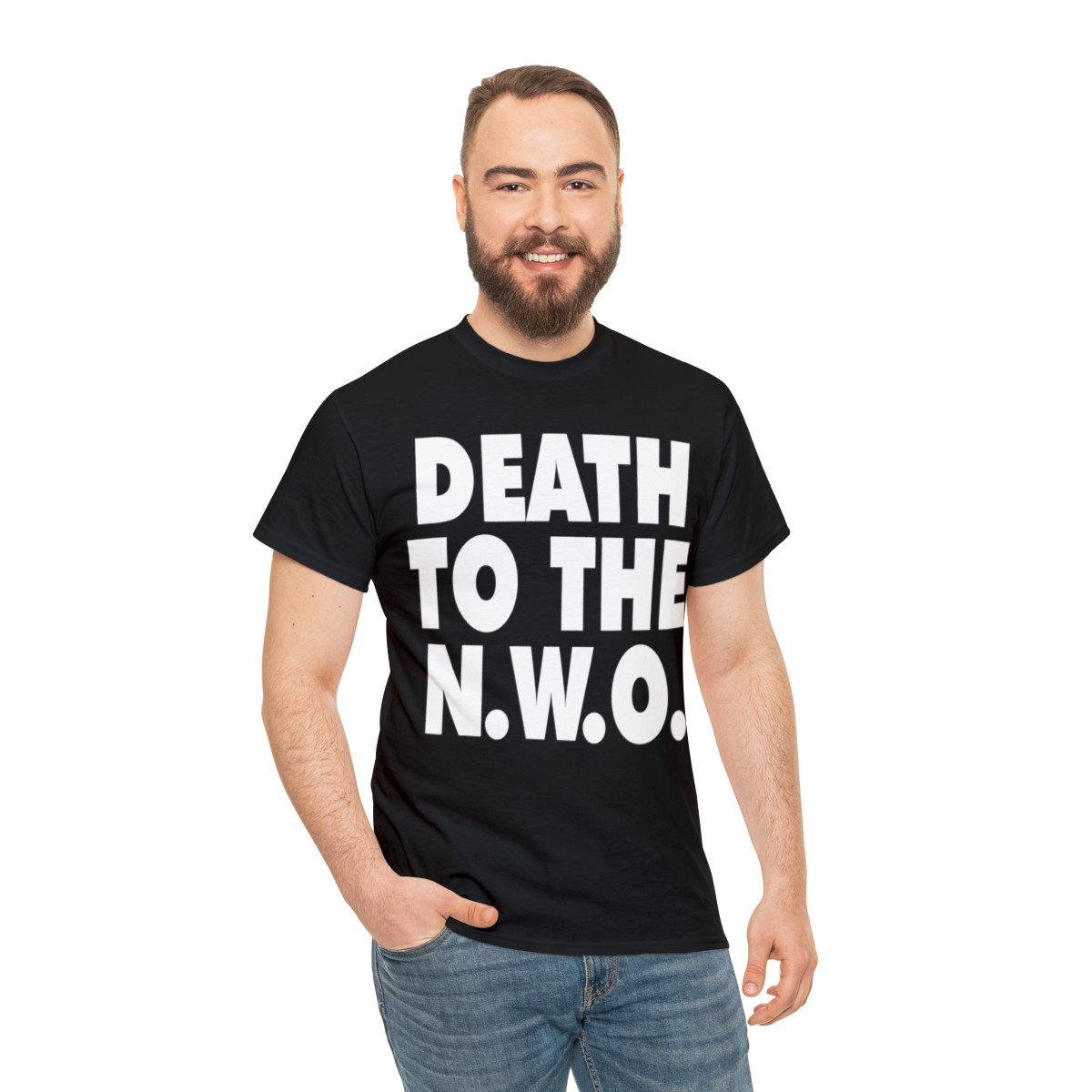 Death To The N.W.O. wht Men's Short Sleeve Tee