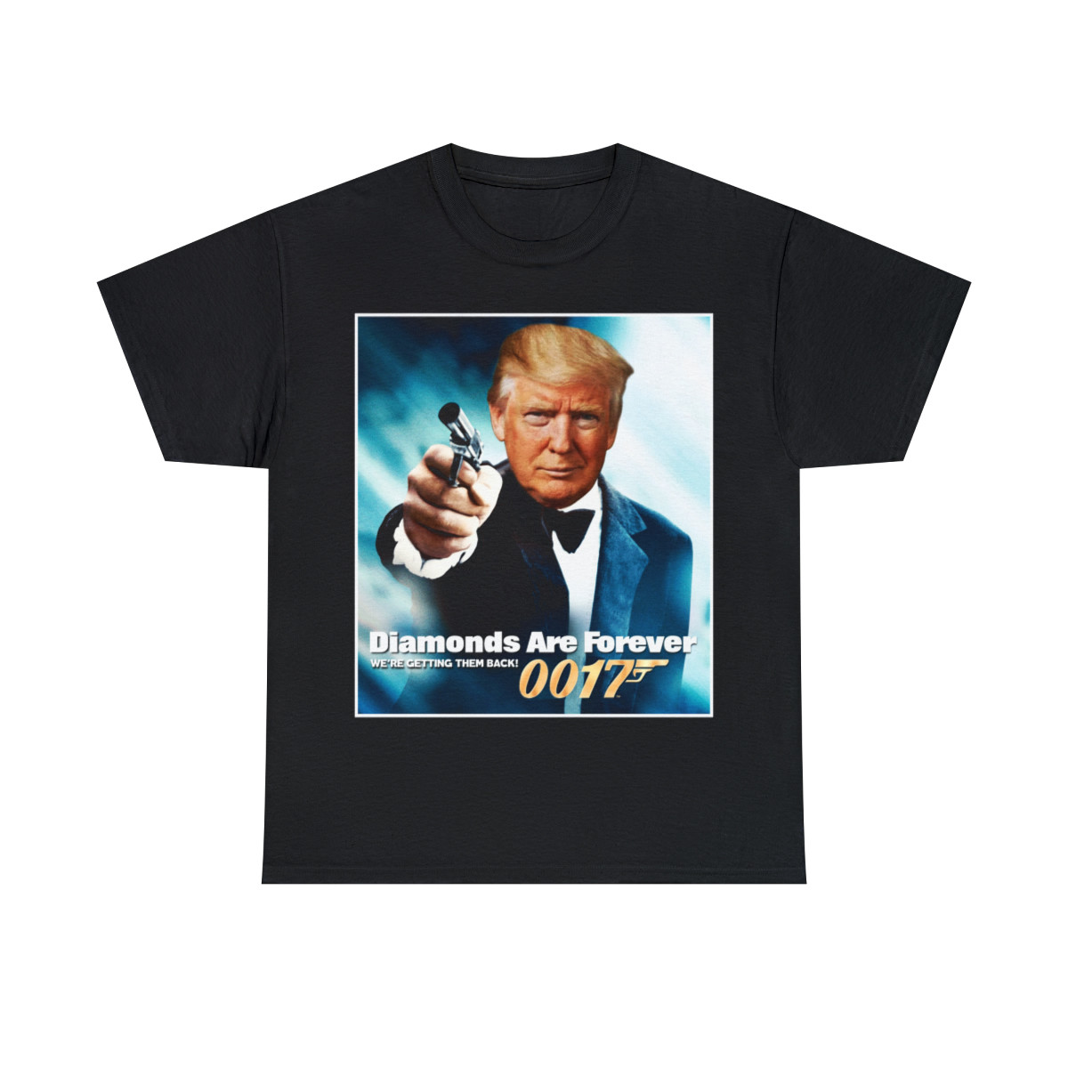 Agent 0017 Donald J Trump Diamonds Are Forever Men's Short Sleeve Tee
