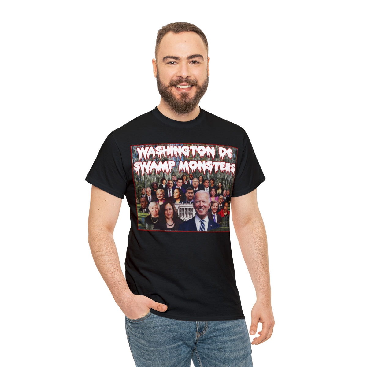 Washington DC Swamp Monsters Unisex Heavy Cotton Tee