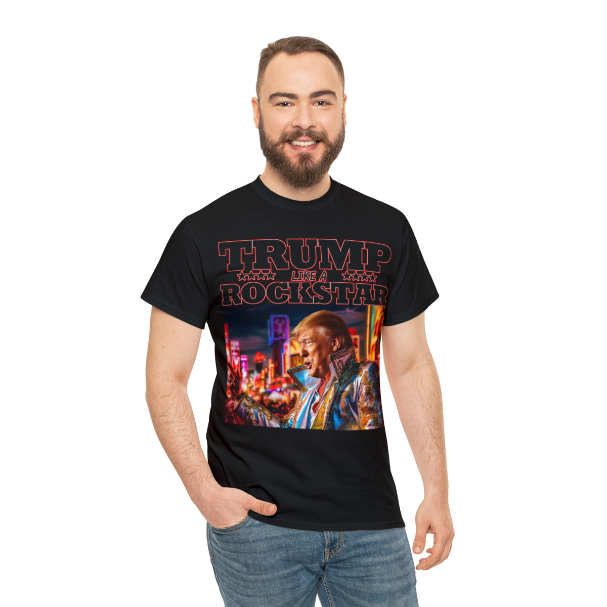 Trump Like A Rockstar short Sleeve Tee