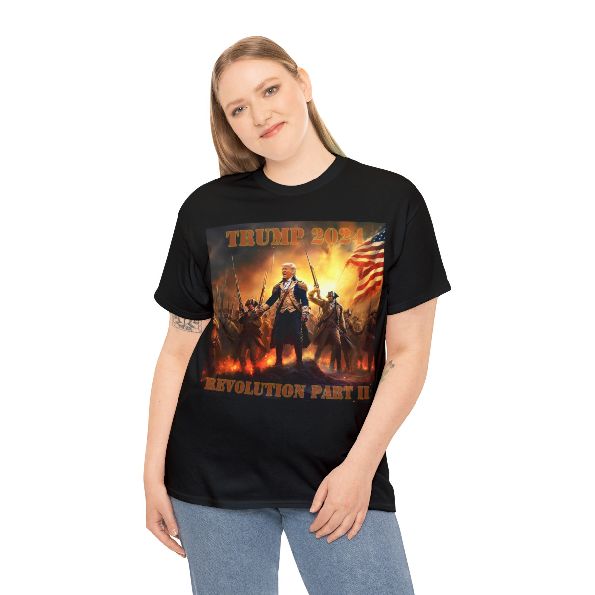 Trump 2024 The Second American Revolution  short Sleeve Tee