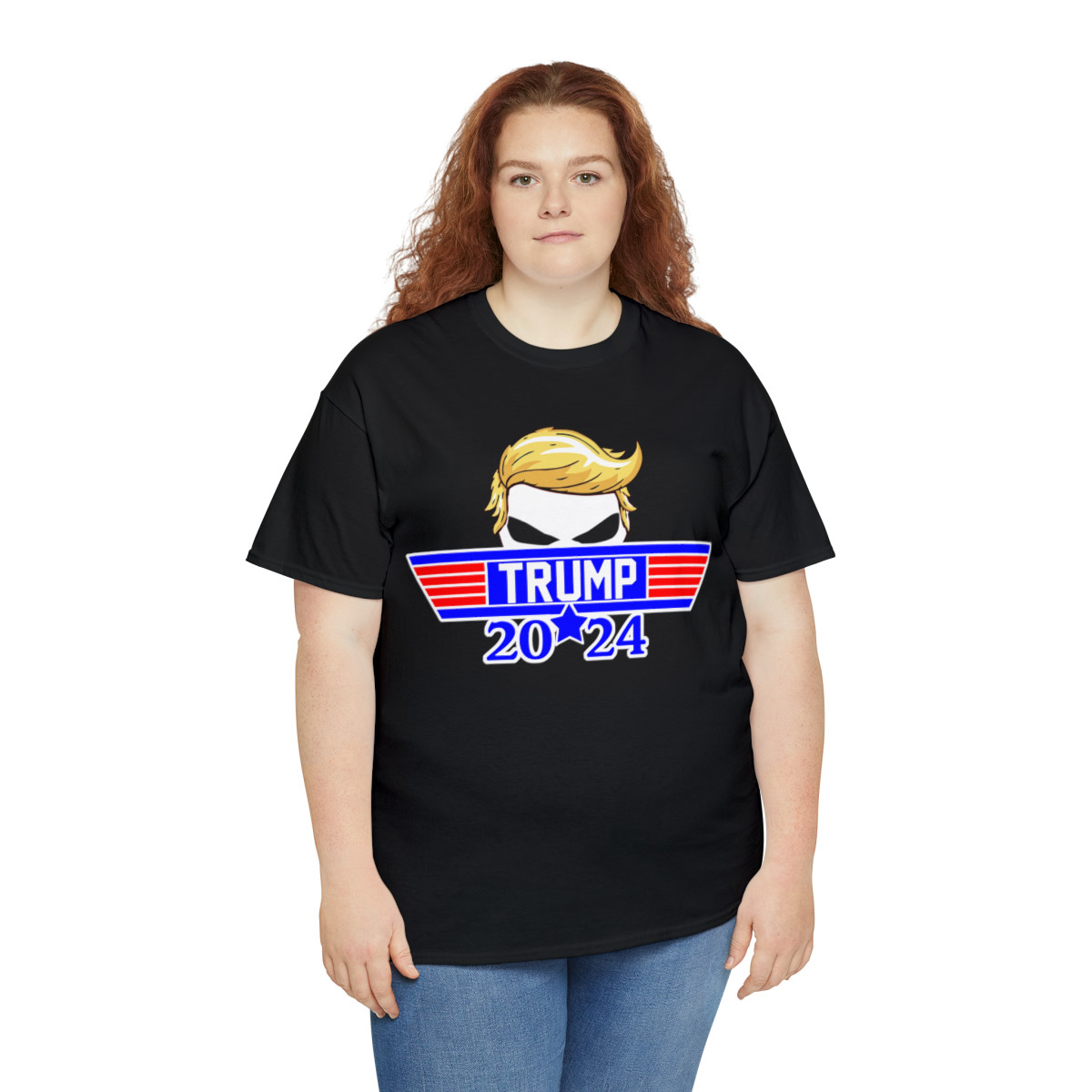 Trump 2024 Skull Wings  Unisex Heavy Cotton Tee