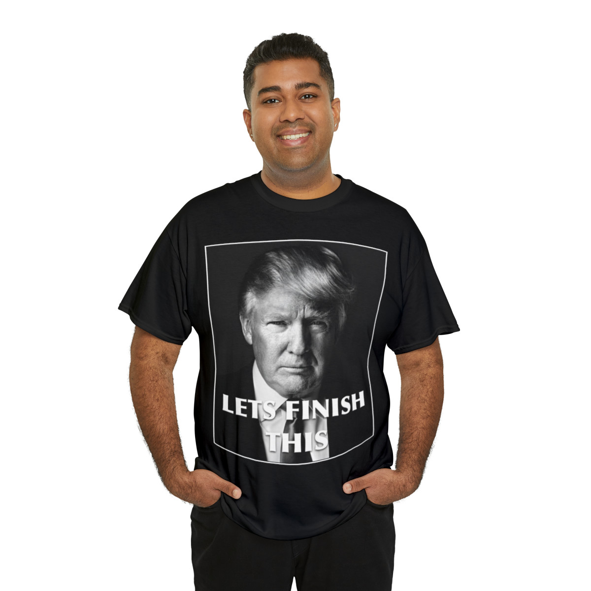 Trump 2024 Lets Finish This Unisex Heavy Cotton Tee