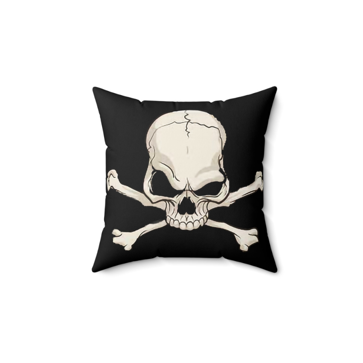 Pirate Skull and Bones 3 complete Spun Polyester Square Pillow gift