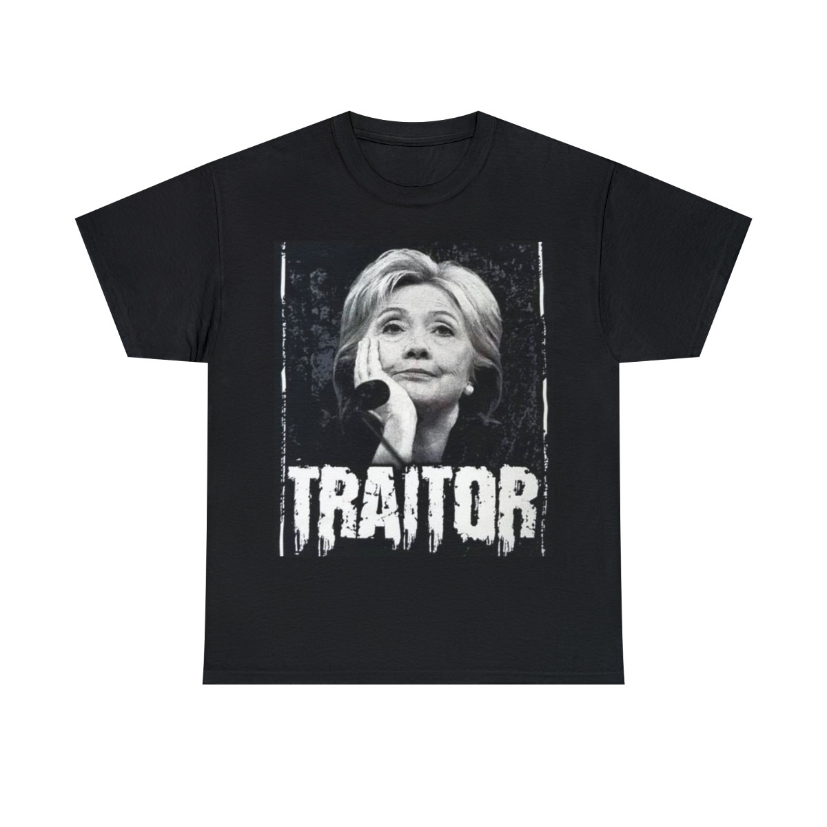 TRAITOR Hillary Clinton Lock Her Up Unisex Heavy Cotton Tee