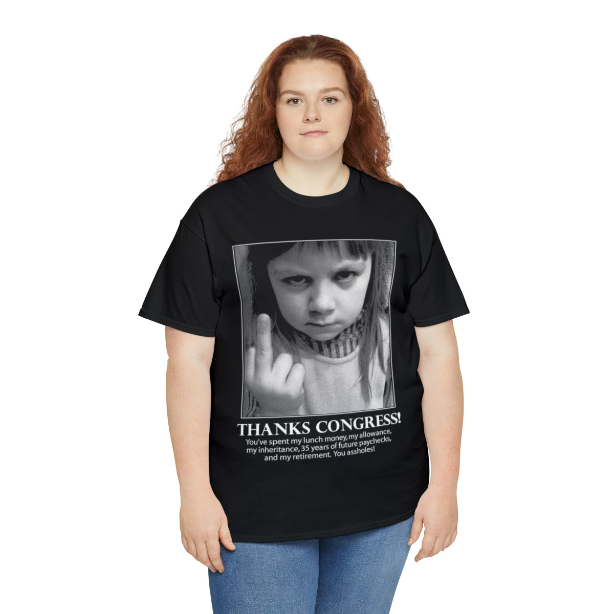 Thanks Congress You've  Spent My Lunch Money Unisex Heavy Cotton Tee