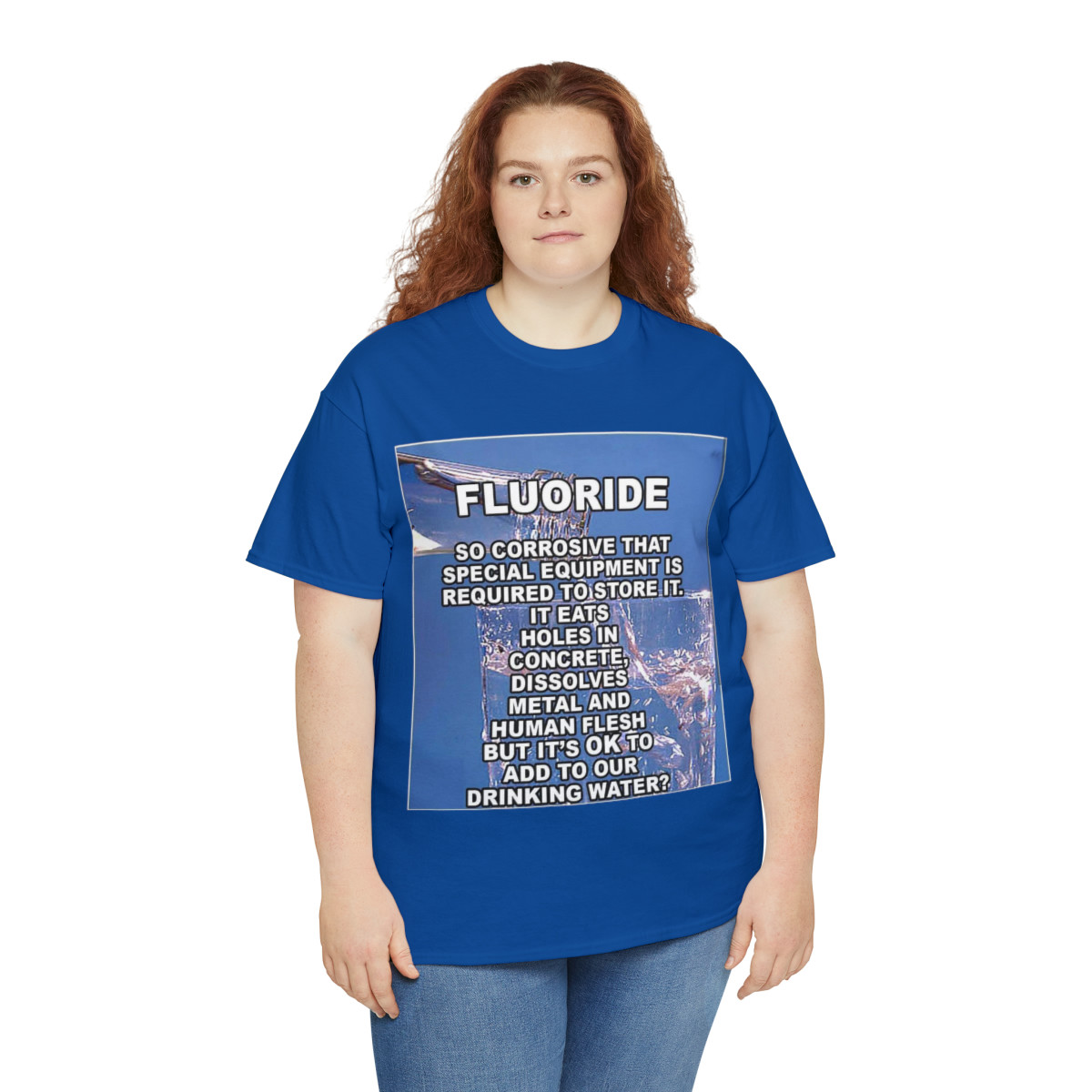 FLUORIDE Toxic Waste Unisex Heavy Cotton Tee