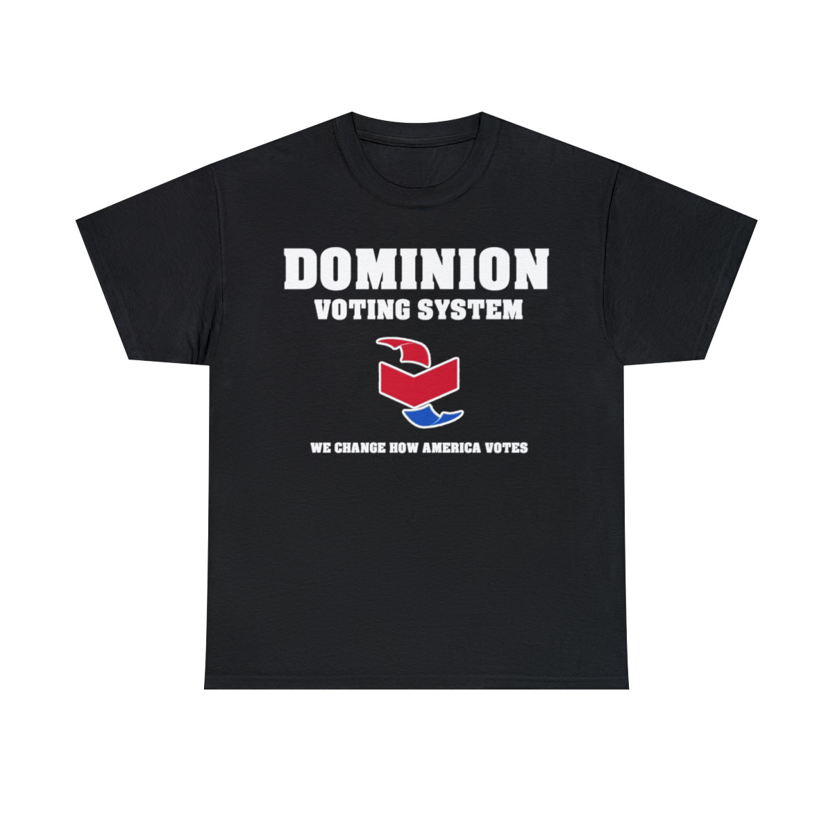 DOMINION We Change How America Votes TRUMP 2024 Men's Short Sleeve Tee
