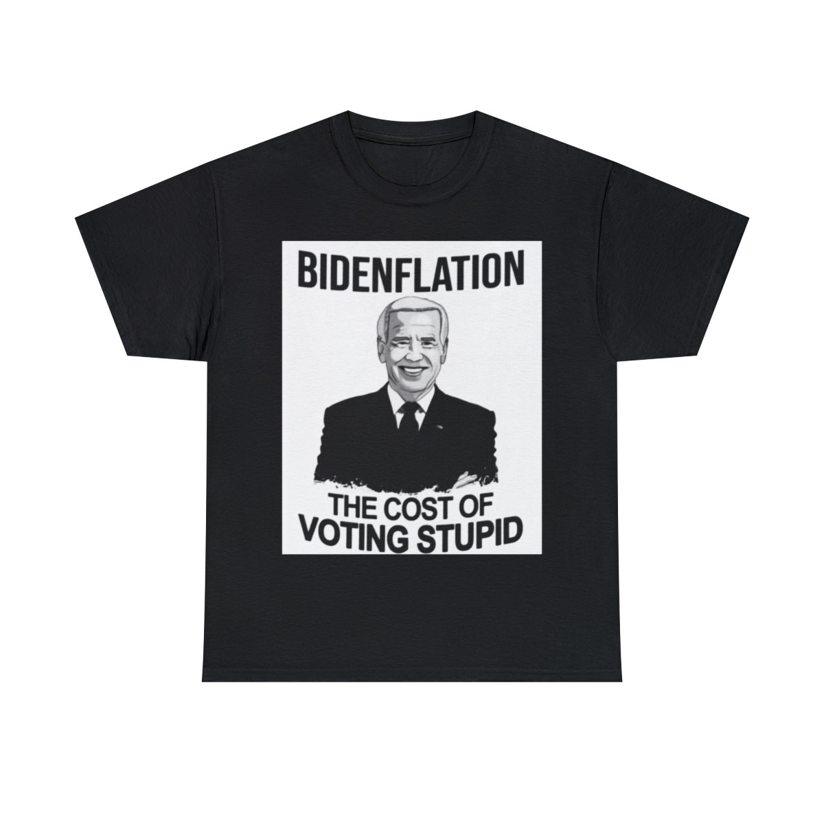 Bidenflation the cost of voting stupid Men's Short Sleeve Tee