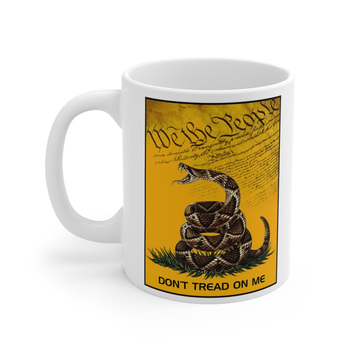 Don't Tread On Me white Mug 11oz