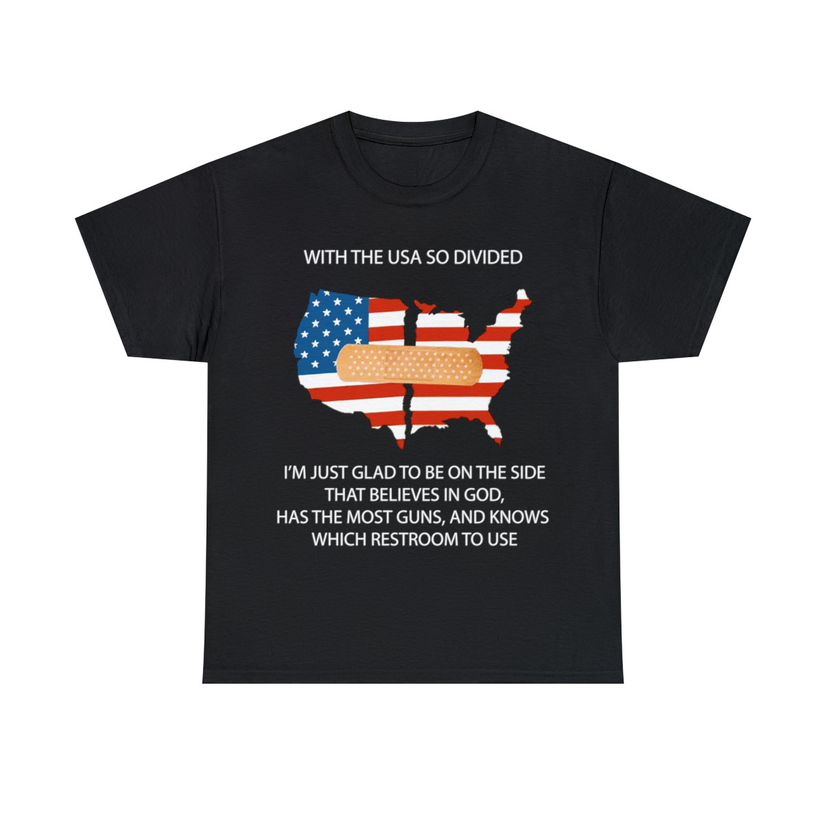 With the USA so divided, I' just glad to be on the side  short Sleeve Tee