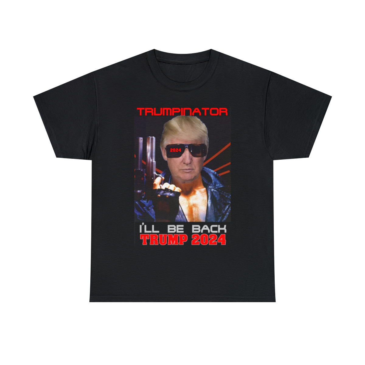 Donald J Trump The Trumpinator 2024 I'll Be Back Men's Short Sleeve T Shirt