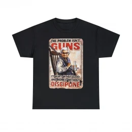 The problem isn't guns it's discipline  Men's Short Sleeve Tee