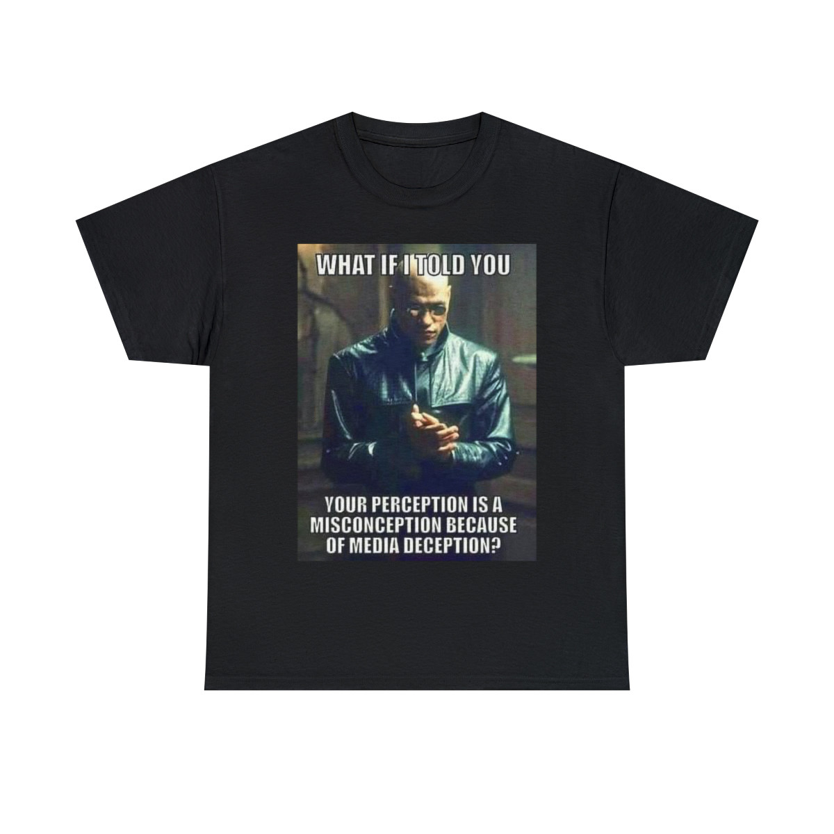 The Matrix your perception is deception Unisex Heavy Cotton Tee