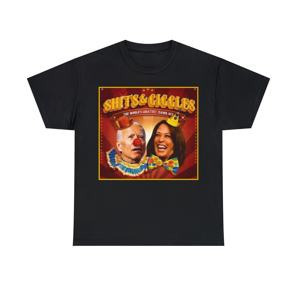 Joe Biden and Kamala Harris are Shits&Giggles Unisex Heavy Cotton Tee