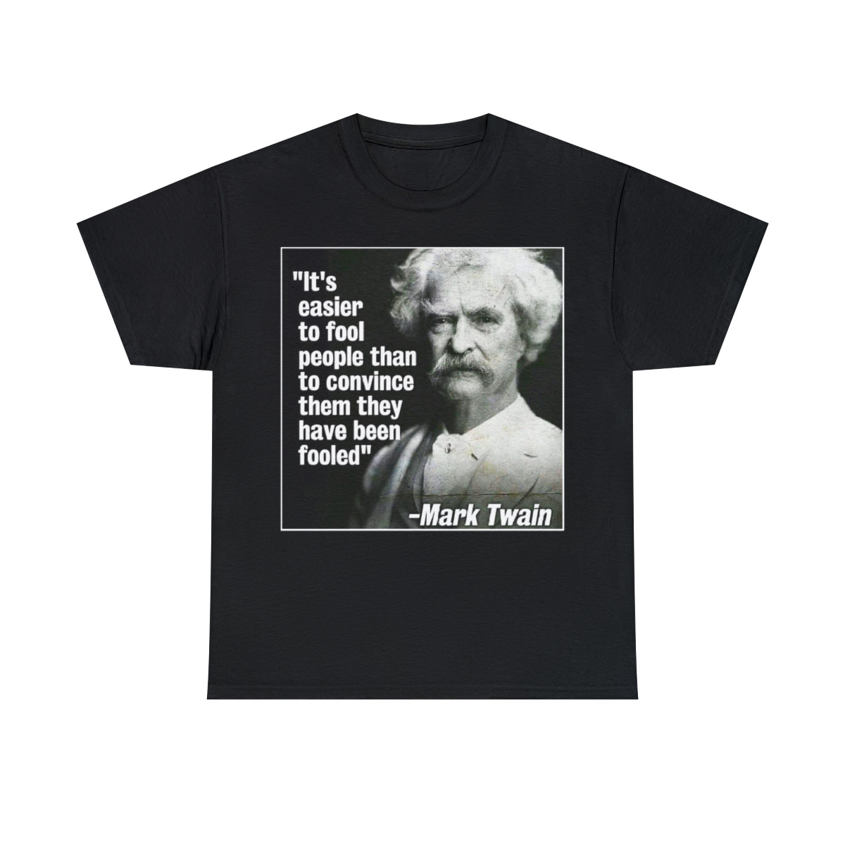 Easier To Fool People Than convince they've  been fooled Unisex Heavy Cotton Tee