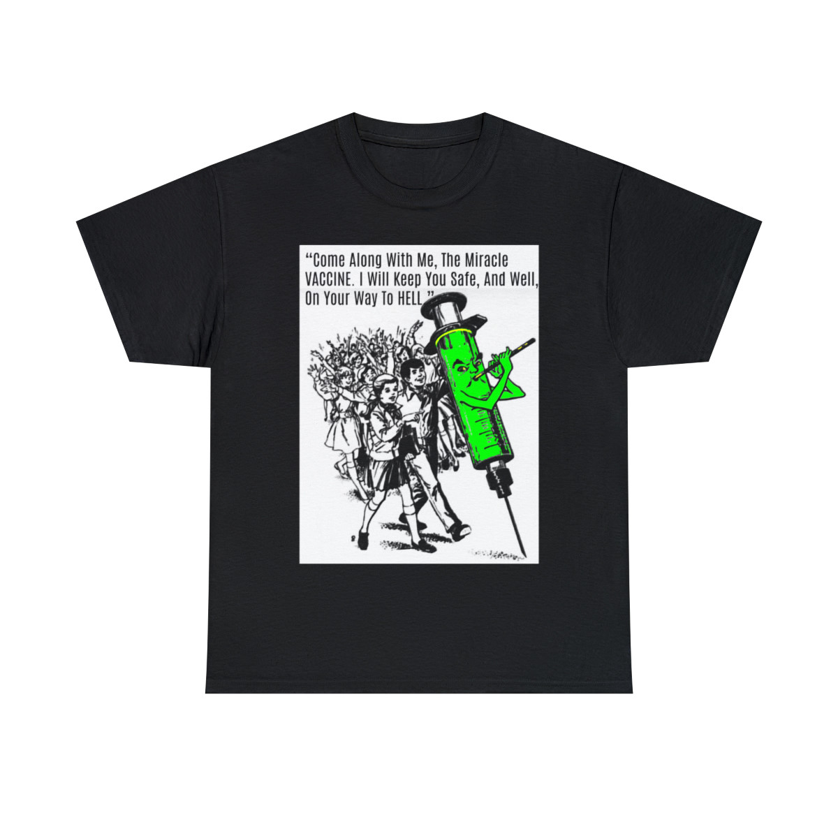 Pied Piper of the miracle vaccine  Short Sleeve Tee