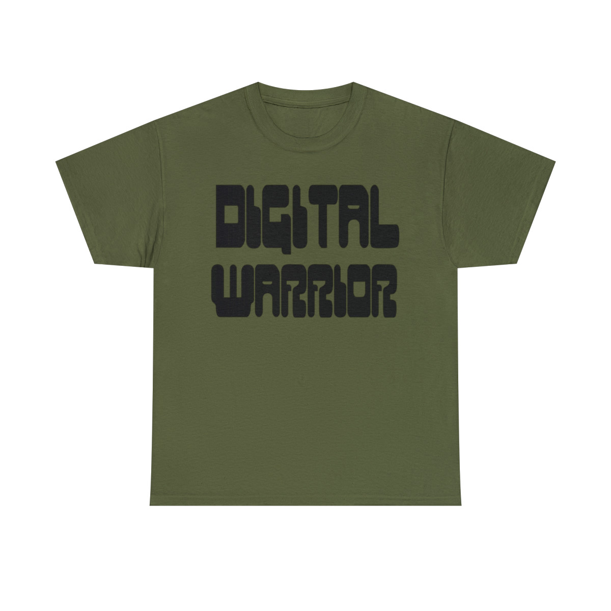 Digital Warrior (cue) Unisex Heavy Cotton Tee