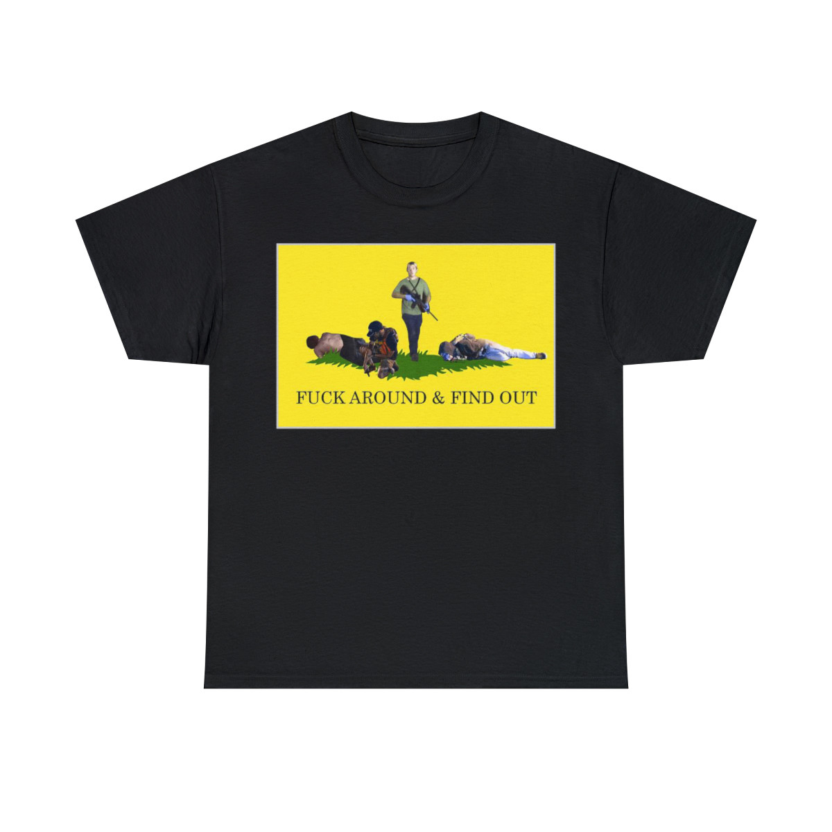 Don't tread on me Fk around an find out 2A Kyle style Men's Short Sleeve T Shirt
