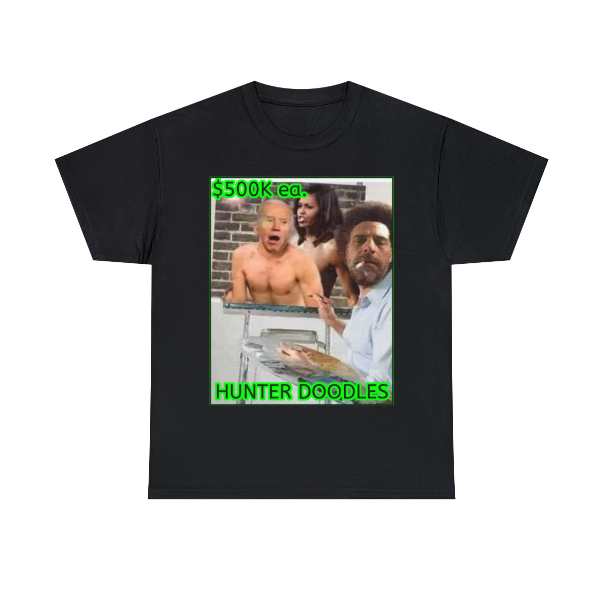 Hunter Biden Hunter Doodles Unisex Heavy Cotton Tee