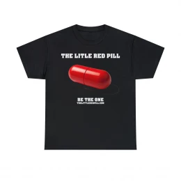 The Little Red Pill Be the One Unisex Heavy Cotton Tee