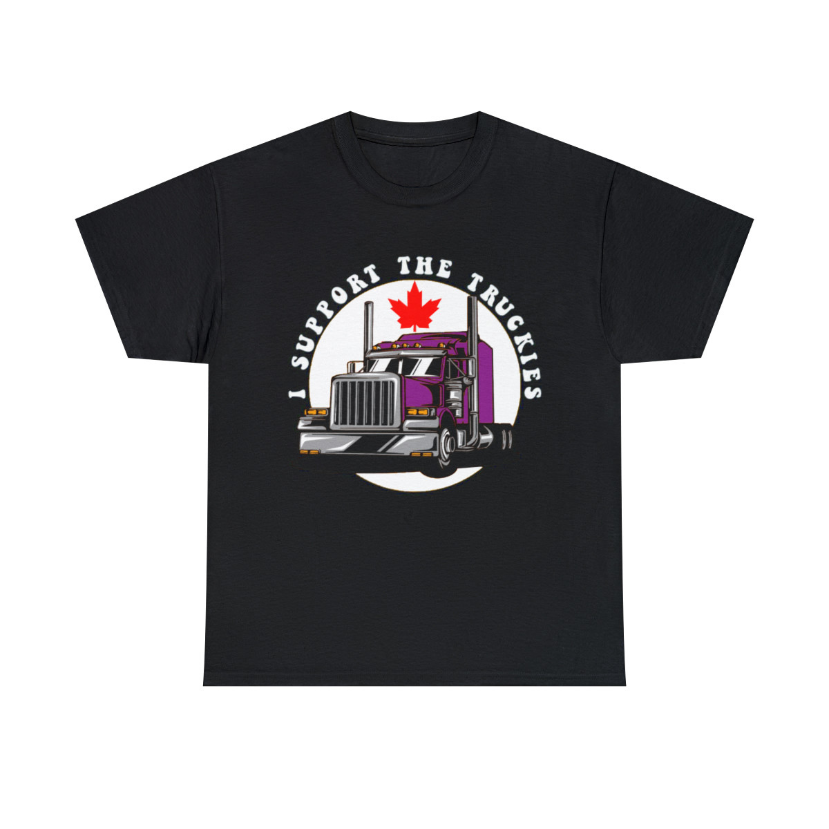 I support the  Truckies Fighting for Freedom across Canada Sleeve Tee